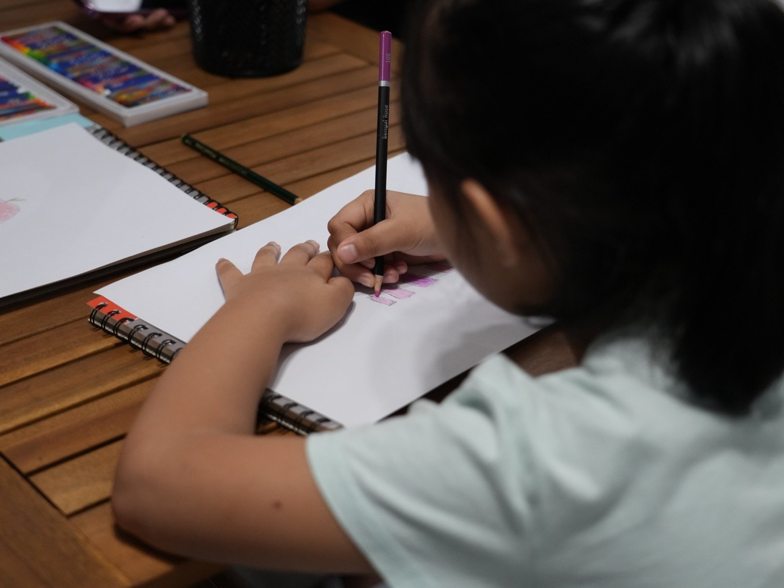 Small hands, steady focus